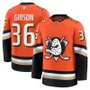 Anaheim Ducks Hockeydrakt Fanatics Premium John Gibson 2024-25 Oransje Hjemme - Herre